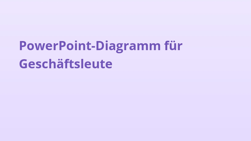 PowerPoint-Diagramm für Geschäftsleute
