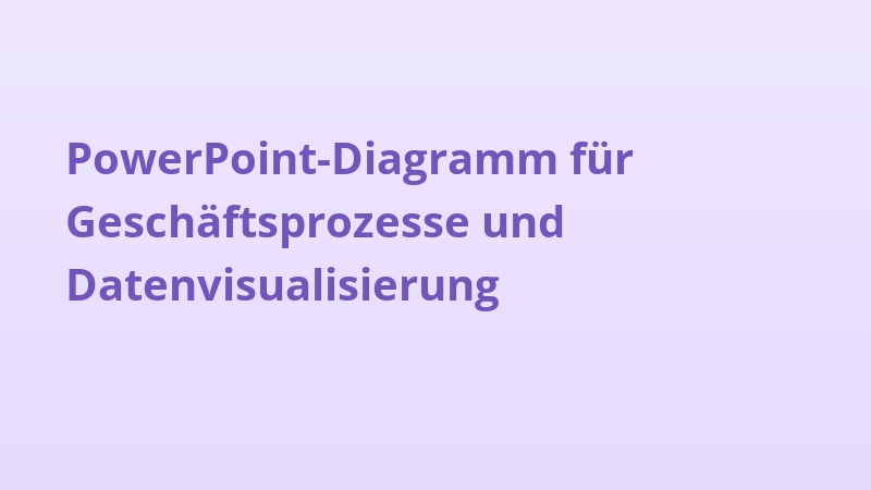 PowerPoint-Diagramm für Geschäftsprozesse und Datenvisualisierung