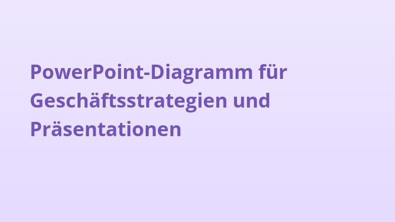 PowerPoint-Diagramm für Geschäftsstrategien und Präsentationen