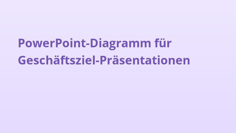 PowerPoint-Diagramm für Geschäftsziel-Präsentationen