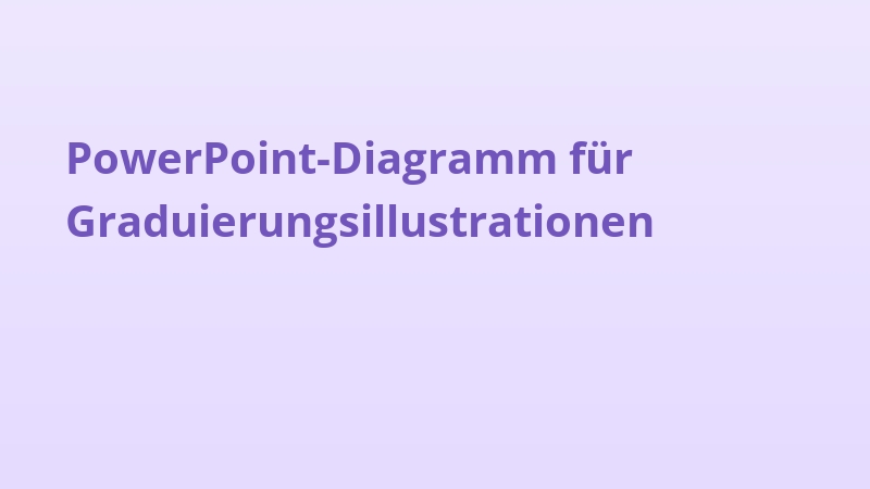 PowerPoint-Diagramm für Graduierungsillustrationen