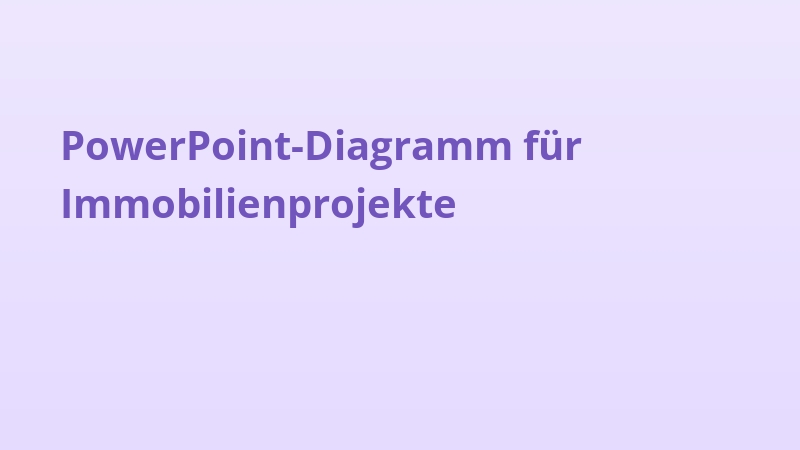 PowerPoint-Diagramm für Immobilienprojekte