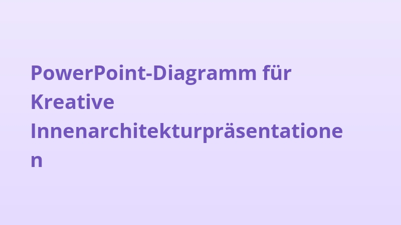 PowerPoint-Diagramm für Kreative Innenarchitekturpräsentationen