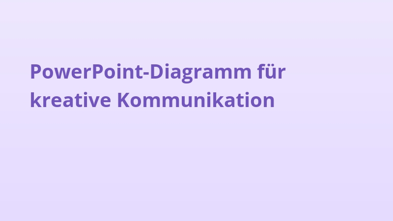 PowerPoint-Diagramm für kreative Kommunikation
