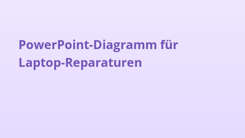 PowerPoint-Diagramm für Laptop-Reparaturen