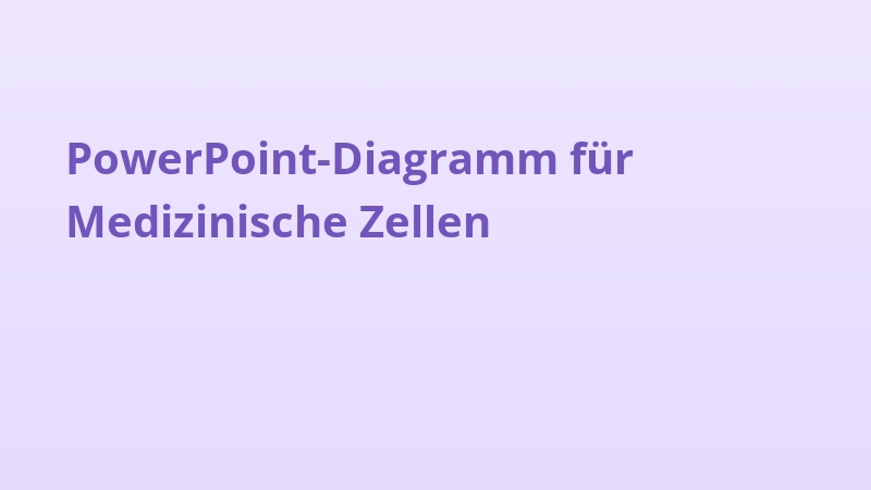 PowerPoint-Diagramm für Medizinische Zellen