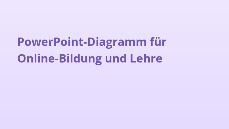 PowerPoint-Diagramm für Online-Bildung und Lehre