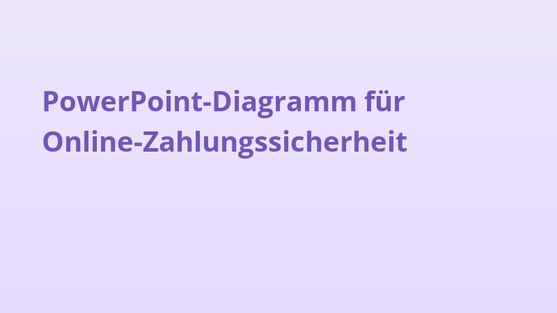 PowerPoint-Diagramm für Online-Zahlungssicherheit