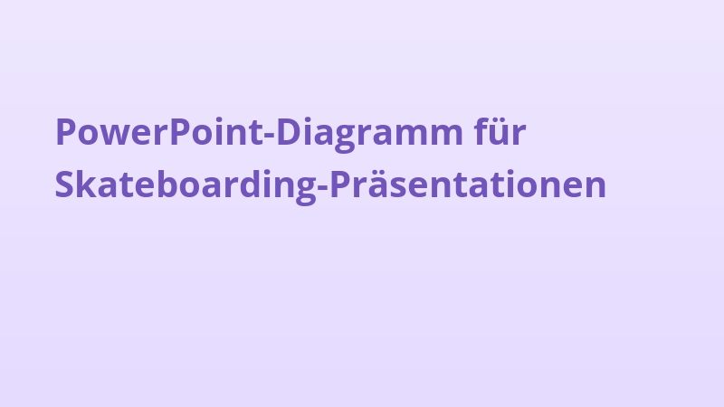 PowerPoint-Diagramm für Skateboarding-Präsentationen