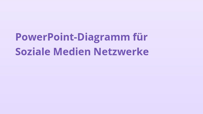PowerPoint-Diagramm für Soziale Medien Netzwerke