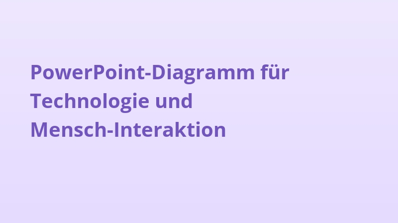 PowerPoint-Diagramm für Technologie und Mensch-Interaktion