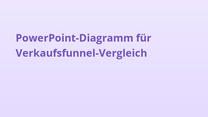 PowerPoint-Diagramm für Verkaufsfunnel-Vergleich