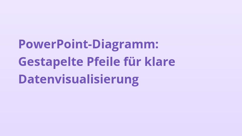 PowerPoint-Diagramm: Gestapelte Pfeile für klare Datenvisualisierung
