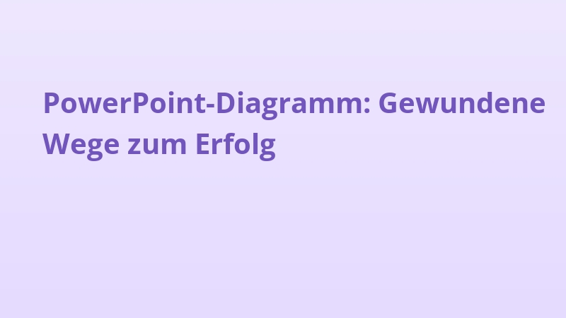 PowerPoint-Diagramm: Gewundene Wege zum Erfolg