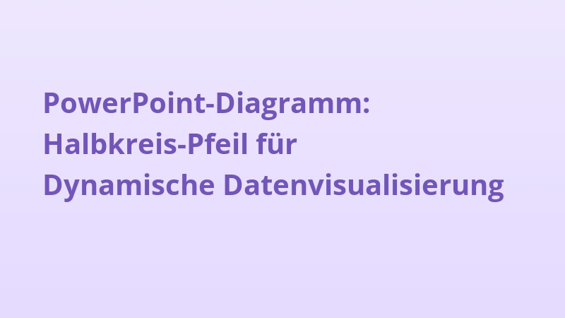 PowerPoint-Diagramm: Halbkreis-Pfeil für Dynamische Datenvisualisierung