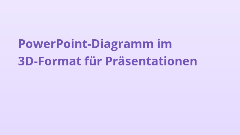 PowerPoint-Diagramm im 3D-Format für Präsentationen