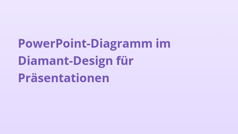 PowerPoint-Diagramm im Diamant-Design für Präsentationen