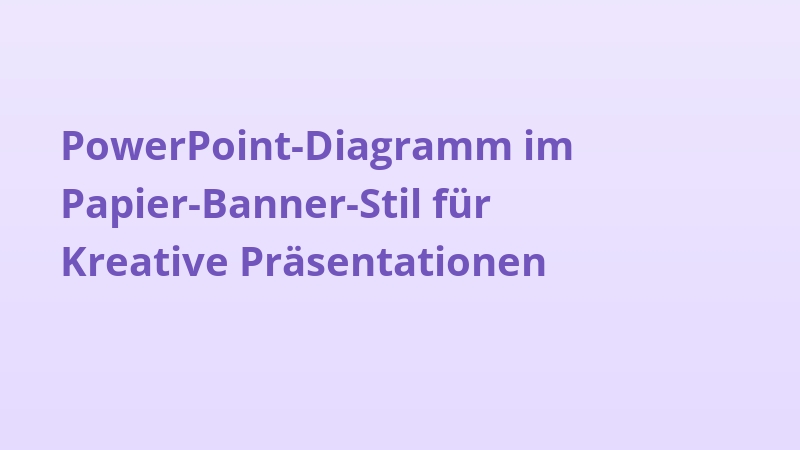 PowerPoint-Diagramm im Papier-Banner-Stil für Kreative Präsentationen