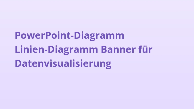 PowerPoint-Diagramm Linien-Diagramm Banner für Datenvisualisierung