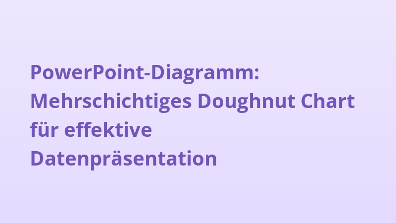 PowerPoint-Diagramm: Mehrschichtiges Doughnut Chart für effektive Datenpräsentation