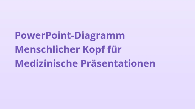PowerPoint-Diagramm Menschlicher Kopf für Medizinische Präsentationen
