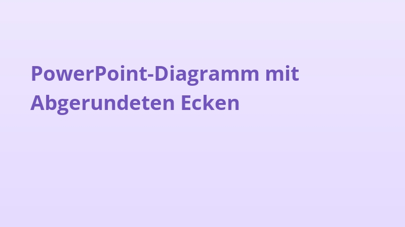 PowerPoint-Diagramm mit Abgerundeten Ecken