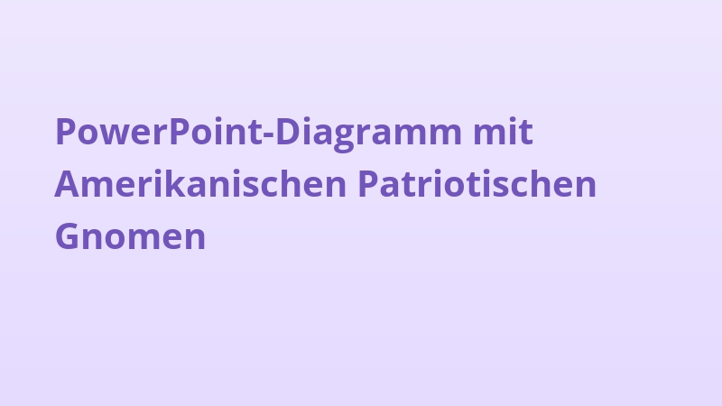 PowerPoint-Diagramm mit Amerikanischen Patriotischen Gnomen