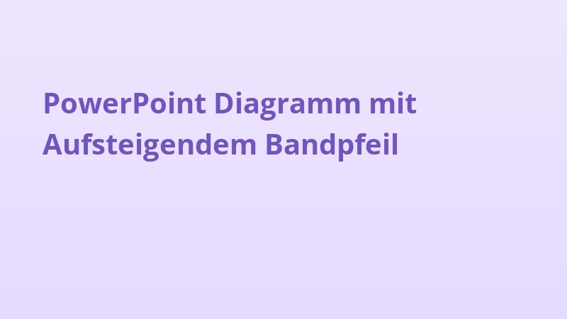 PowerPoint Diagramm mit Aufsteigendem Bandpfeil