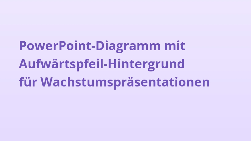 PowerPoint-Diagramm mit Aufwärtspfeil-Hintergrund für Wachstumspräsentationen