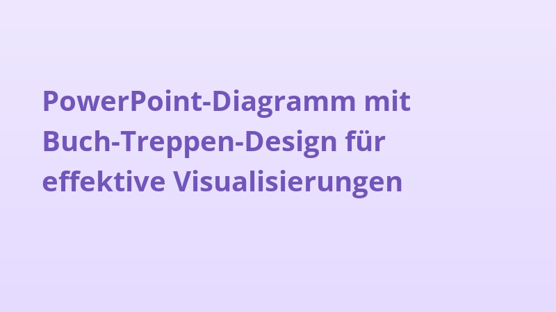 PowerPoint-Diagramm mit Buch-Treppen-Design für effektive Visualisierungen