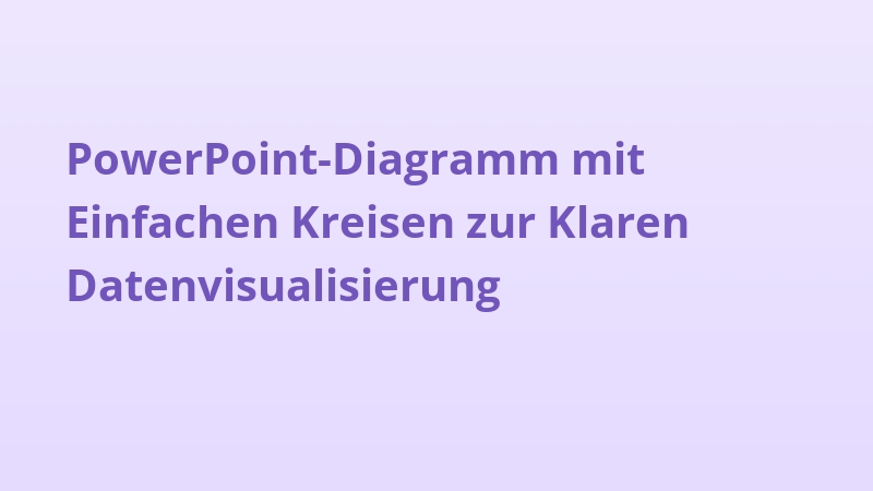 PowerPoint-Diagramm mit Einfachen Kreisen zur Klaren Datenvisualisierung