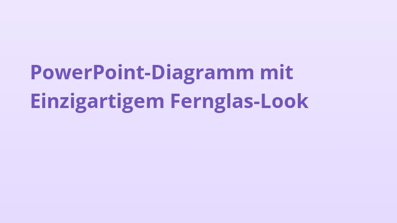 PowerPoint-Diagramm mit Einzigartigem Fernglas-Look