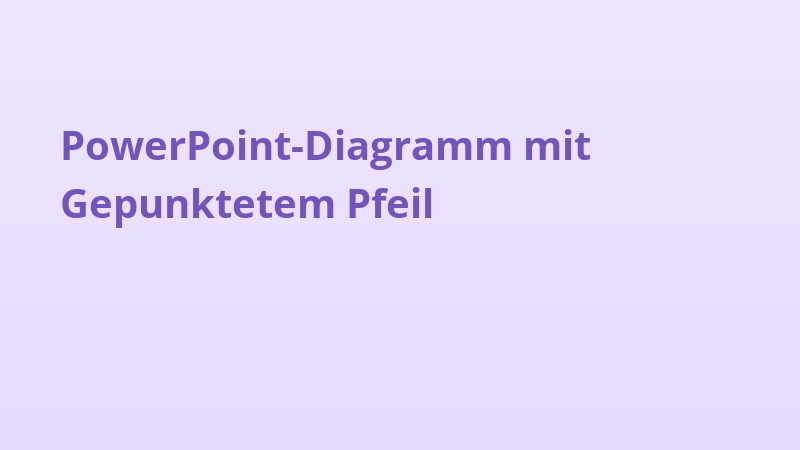 PowerPoint-Diagramm mit Gepunktetem Pfeil