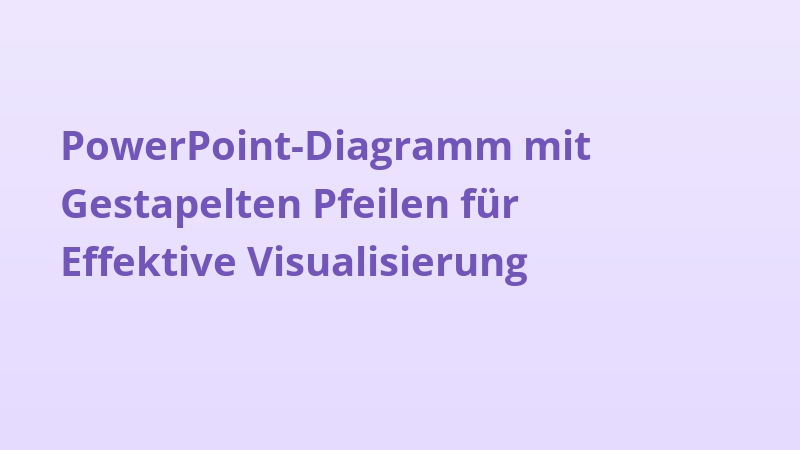 PowerPoint-Diagramm mit Gestapelten Pfeilen für Effektive Visualisierung