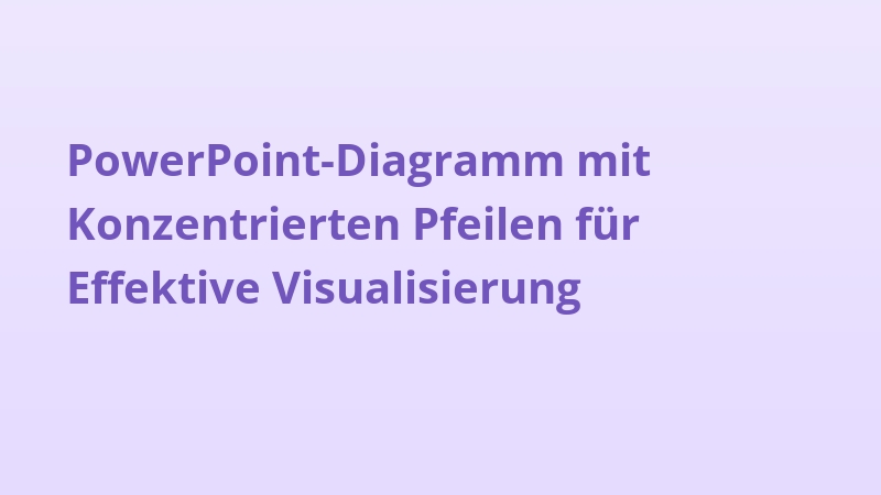PowerPoint-Diagramm mit Konzentrierten Pfeilen für Effektive Visualisierung