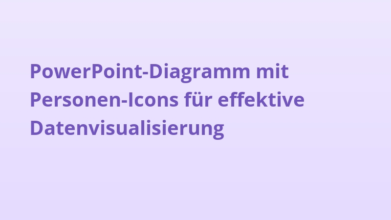 PowerPoint-Diagramm mit Personen-Icons für effektive Datenvisualisierung
