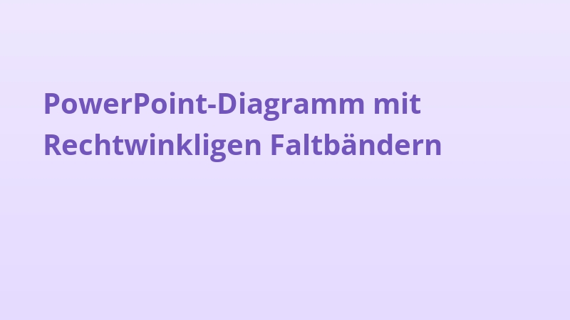 PowerPoint-Diagramm mit Rechtwinkligen Faltbändern