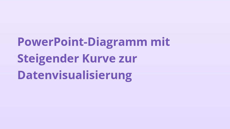 PowerPoint-Diagramm mit Steigender Kurve zur Datenvisualisierung