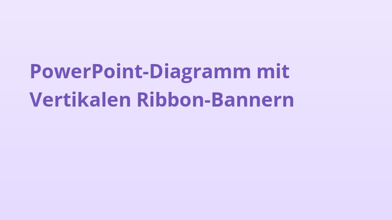 PowerPoint-Diagramm mit Vertikalen Ribbon-Bannern