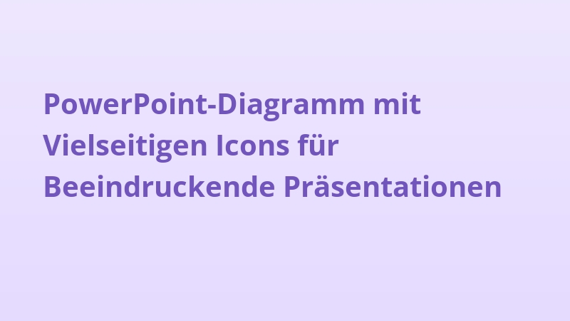 PowerPoint-Diagramm mit Vielseitigen Icons für Beeindruckende Präsentationen