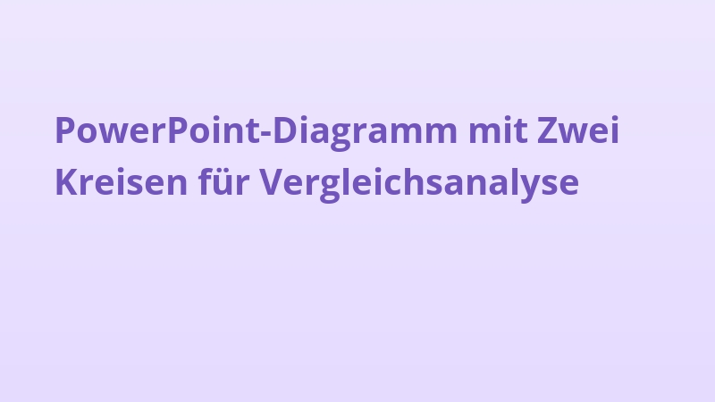 PowerPoint-Diagramm mit Zwei Kreisen für Vergleichsanalyse