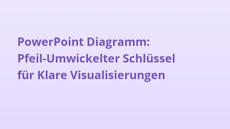 PowerPoint Diagramm: Pfeil-Umwickelter Schlüssel für Klare Visualisierungen