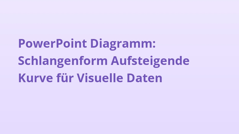 PowerPoint Diagramm: Schlangenform Aufsteigende Kurve für Visuelle Daten