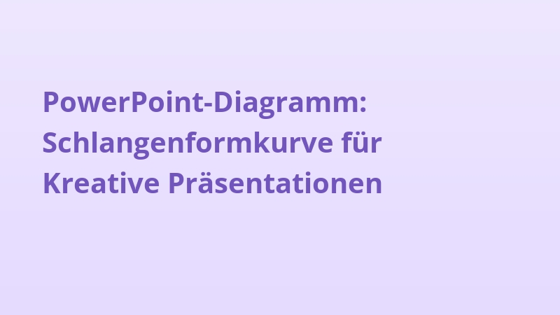 PowerPoint-Diagramm: Schlangenformkurve für Kreative Präsentationen