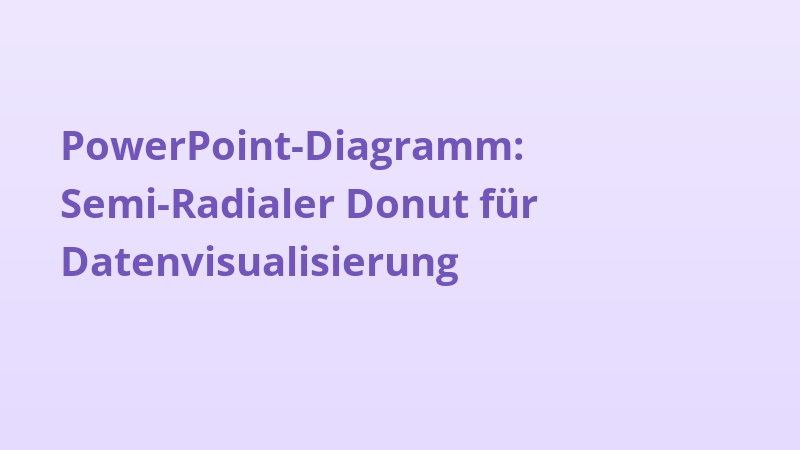 PowerPoint-Diagramm: Semi-Radialer Donut für Datenvisualisierung