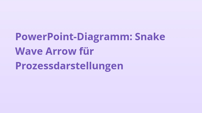 PowerPoint-Diagramm: Snake Wave Arrow für Prozessdarstellungen