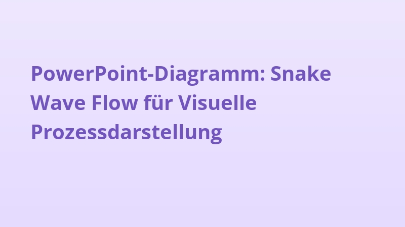 PowerPoint-Diagramm: Snake Wave Flow für Visuelle Prozessdarstellung