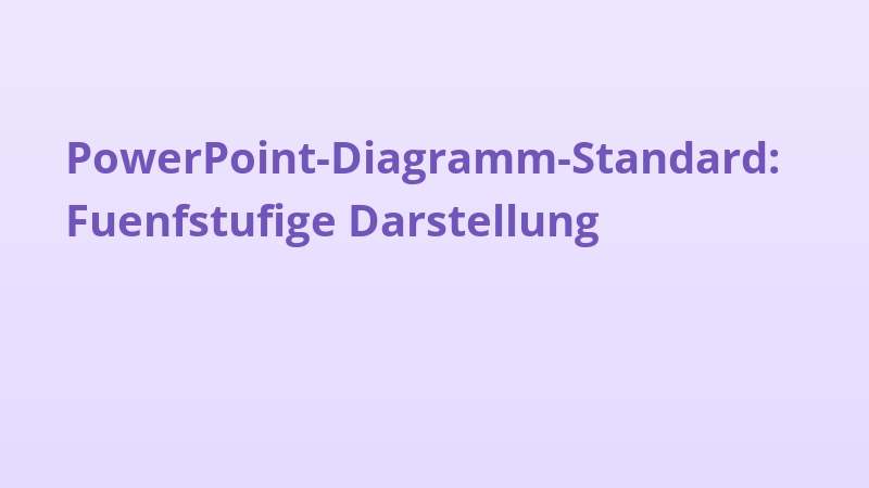 PowerPoint-Diagramm-Standard: Fuenfstufige Darstellung