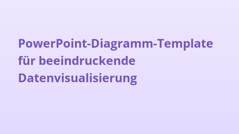 PowerPoint-Diagramm-Template für beeindruckende Datenvisualisierung