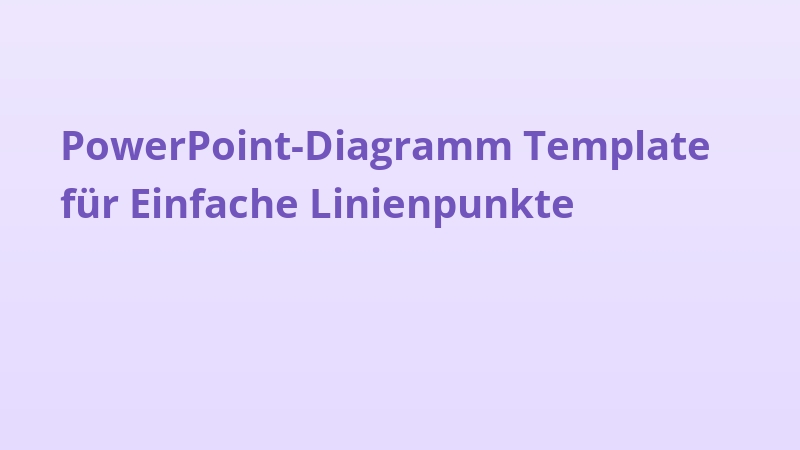 PowerPoint-Diagramm Template für Einfache Linienpunkte
